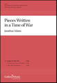 Pieces Written in a Time of War SATB choral sheet music cover